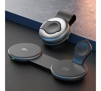 3in1 Magnetico Magsafe Wireless Caricabatterie IPHONE 17e 17 pro Max Apple Watch