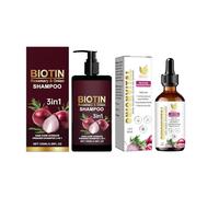 3in1 Shampoo Alla Cipolla+Olio Essenziale per Capelli, Volumizing Shampoo, for Men & Women, Anti-Hair Loss, Itchy Scalp & Strengthening, Splitends Promotes, Adatto a Tutti i Tipi di Capelli