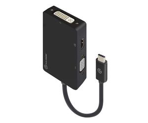 3In1 Usb-C To Hdmi Dvi Vga Adapter - Male To 3-Female NUOVO