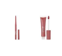 3INA MAKEUP - The Automatic Lip Pencil 503 + The Lip Gloss 503 - Nudo - Matita Labbra Nudo Lunga Durata Retrattile - Effetto Specchio - Look Lucido - Apparenza Cremosa - Vegan - Cruelty Free