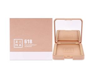 3INA MAKEUP - The Compact Powder 618 - Sabbia - Matita a Lunga durata - Impermeabile - Formula pigmentata - Texture cremosa - Pennello e temperino - Punta precisa - Vegan - Cruelty Free