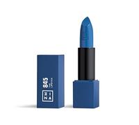 3INA MAKEUP - The Lipstick 845 - Ceruleo Scuro - Rossetto Matte - Alta Pigmentazione - Rossetti Cremosi - Profumo di vaniglia e custodia magnetica - Lucido e Mat - Vegan - Cruelty Free