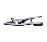 3JUIN, ,Shoes ,Donna ,Grigio ,38 EU 3Juin Flat shoes Silver