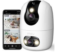 3K(3MP 3MP) Telecamera WiFi Interno Doppio Obiettivo 360°PTZ Videocamera