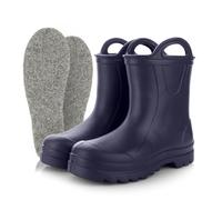 3Kamido GoSplash Stivali di gomma per bambini - molto comodi in materiale EVA leggera per bambini e bambine belli robusti impermeabili con maniglia per indossarli facilmente antiscivolo