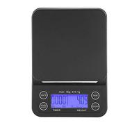 3kg/0,1g Bilancia digitale per alimentare ABS multifunzione Bilancia digitale di precisione del Piano Bilancia con Retroilluminazione LCD Display Tempo e funzione