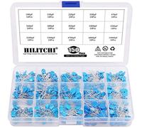 3KV / 100pF to 10000pF High Voltage DIP Ceramic Capacitor Assortment Kit, 150pcs, 15 Value