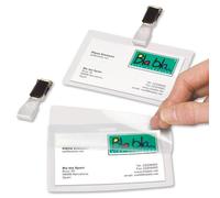 3L 11130 Identity Tags Self-adhesive Polyproylene Pre-punched with Clips W104xH7