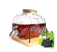 3L Barile Rubinetto IN Acciaio Distributore Bevande di Liquore Botte Vino Whisky