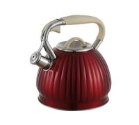 3L Classical Stainless Steel Tea Kettle for Stove Top, Compatible with Gas & Electric Stoves(Rot)