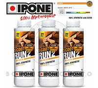 3L OLIO MOTORE 2T IPONE SCOOT RUN 2 100% SINTETICO SCOOTER MOTO ALTE PRESTAZIONI