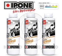 3L OLIO MOTORE 4T IPONE 10.4 SYNTHETIC 10W40 JASO MA2 API SL MOTO / MAXISCOOTER