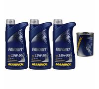 3L Olio Motore MANNOL Favorit 15W-50 1x