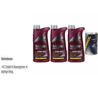 3L Olio Motore MANNOL Racing+Ester 10W-60 1x MANNOL Leak-Stop ADDITIVO