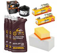 3L Olio Set Manutenzione Filtro Aria Candela per Bwm F 800 GS 650 700 08-18