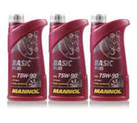 3L Original MANNOL Basic Plus 75W-90 API GL 4+ Olio Per Trasmissione MN8108-1