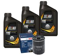 3L Petronas Selenia K Puro Engery Olio Motore 5W40 Incl. Bosch Filtro Olio