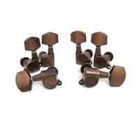 3L3R - Accordatori per chitarra in stile vintage, in ottone e rame rosso di alta qualità, per chitarre acustiche ed elettriche, accordatura precisa e design vintage classico (rame rosso)