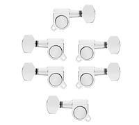 3L3R Chitarra Acustica Tuning Pegs Machine Head Tuner Chiavi Di Accordatura Meccaniche Di Bloccaggio Chiuse Resistenti All'usura Piroli Accordatura per Chitarra