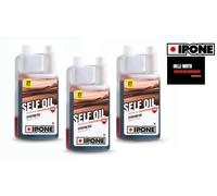 3lt IPONE SELF OIL FRAGOLA OLIO MISCELA 2T CON DOSATORE MOTO SCOOTER SINTETIC