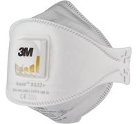 3M 10 MASCHERINE FFP3 9332PRO AURA PIEGHEVOLI CON VALVOLA MONOUSO