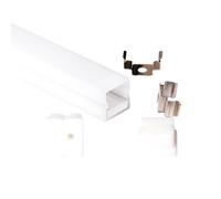 3m 1212 12x12mm PROFILO ALLUMINIO QUADRATO IMPERMEABILE IP68 STRISCE STRIP LED