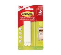 Command 17207 Strisce per appendere quadri strette, 4 x 2, Bianco, Istruzioni Solo in Lingua Inglese