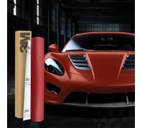 3M 2080 Pellicola autoadesiva per auto, moto, barca, 30 x 152 cm, pellicola protettiva 3D con canali d'aria per la pellicola (M203 rosso metallico opaco)