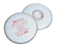 3M 2138 mit Aktivkohle, P3 Filtro per polveri 20 pz. EN 143 DIN 143