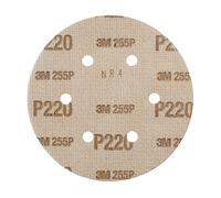 3M 255P Dischi Hookit in Carta 6 Fori 150 mm P220 Pn 63334, 100 Pezzi/Cartone