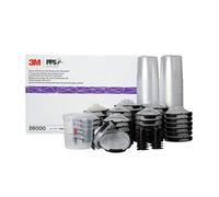 3M Kit Pistola a spruzzo 2.0 26000 PPS 2.0, coperchi e Rivestimenti, Standard, Filtro da 200 Micron, 623,7 g, Nero, Argento