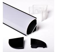 3m 3metri 3030 PROFILO ANGOLARE GRANDE ALLUMINIO STRISCE STRIP LED BARRA 3mt