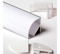 3m 3metri 3030 PROFILO ANGOLARE GRANDE ALLUMINIO STRISCE STRIP LED BARRA 3mt