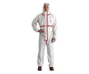 3M™ 4565L Traje de protección, blanco+rojo, tipo 4/5/6, talla - Pack de 20 Unidades