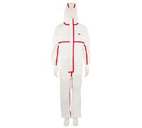 3M 4565S Tuta di Protezione, Tipo 4/5/6, Taglia S, Bianco/Rosso