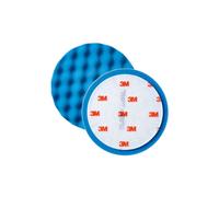3M 50388 Spugna Ondulata Diametro 150 mm Blu Due Pezzi