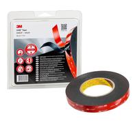 3M Nastri Adesivi Vhb ad Ottima Resistenza 5952F - Ottima Adesione Su Vernici A Polvere, Metalli, Vetro, Legno, Acrilico, Policarbonato, Abs - 19Mm X 11M, Nero, Spessore: 1.1Mm (1 Pezzo)