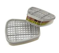 3M™ 6075 A1 Filtro para vapores orgánicos y formaldehído 8 filtros/caja - Unid: 8