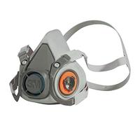3M 6100L Respiratore a Semimaschera anti-gas/anti-fumo Riutilizzabile, Misura Piccola, Certificato EN di sicurezza, Taglia L