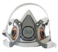 3M 6200PT Respiratore a Semimaschera, Riutilizzabile, Bianco