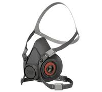 3M 6100L Respiratore a Semimaschera anti-gas/anti-fumo Riutilizzabile, Misura Piccola, Certificato EN di sicurezza, Taglia L