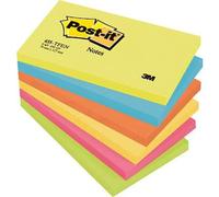 3M 7000033978 Nota adesiva, memo 127 mm x 76 mm Ultra-Giallo, Ultra-blu, Aranc