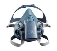3M 7502 - Respiratore a mezza faccia, in silicone, riutilizzabile, misura media