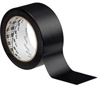 3M 764I Nastro Vinilico Multiuso, 50 mm X 33 m, 24 Pezzi, Nero | 0,13 mm di spessore, nastro marcatore, marcatura sul pavimento, zone di pericolo in aree poco frequentate