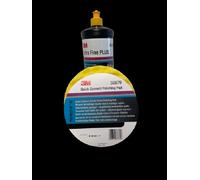 3M 80349 PASTA ABRASIVA EXTRA FINE 1 LT + 3M 50879 SPUGNA ONDULATA GIALLA D150