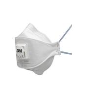 3M 9322+ Aura Respiratore Monouso, Ffp2, Valvola, Confezione Da 10, Bianco