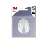 3M 95375 Gancio Adesivo Forma Ovale, Bianco, L
