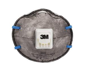 3M 9922C2 Respiratore Anti Polvere, Bianco
