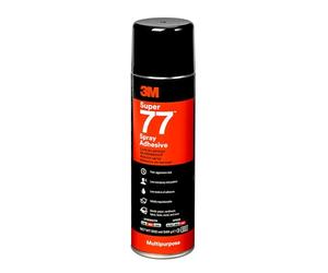 3M Adesivo Spray Super 77 Colla Universale Trasparente ad Asciugatura Rapida, Permanente, 500 ml, 1 Pezzo