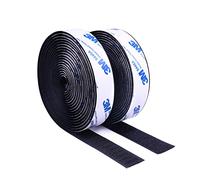 3m Biadesivo,Nastro Autoadesivo,Feltro Adesivo Forte Tessuto, Hook Loop, per Fissaggio Finestre Cornici Foto Zanzariere Tappetini Auto e Fatti a Mano, 2CM * 3m (2 rotoli)